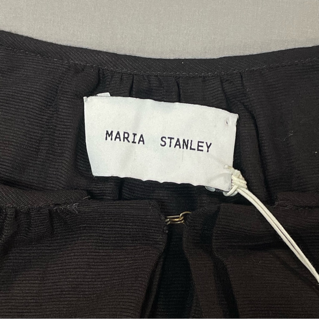 Nwt Maria Stanley Almond Blouse Pullover Top - Black - Womens Medium (?) — image 4 of 8